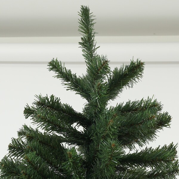 HOMCOM 6ft Artificial Christmas Tree，Xmas Tree with 1000 Branch Tips，Auto Open，Steel Base