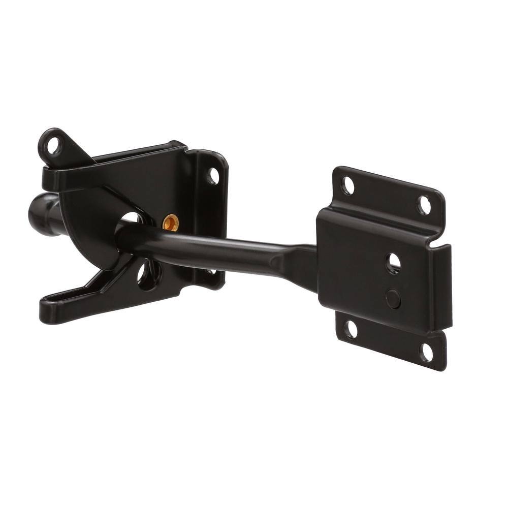 Everbilt Black Self-Adjusting Gate Latch 18591