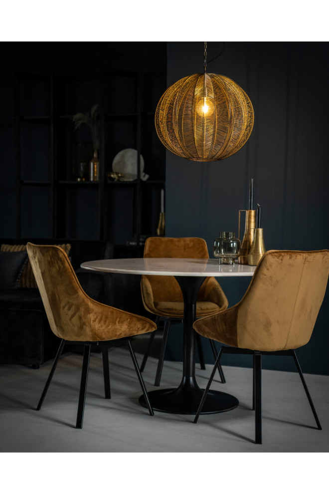 Brown Velvet Dining Chairs (2)  By Boo Beau   Midcentury   Dining Chairs   by Oroa   Distinctive Furniture  Houzz