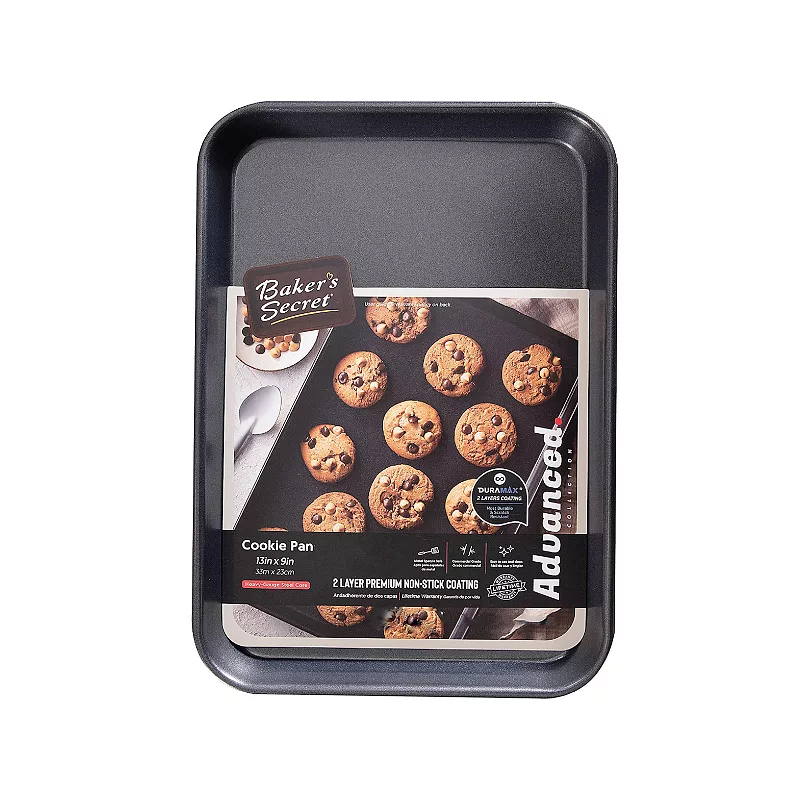 Baker's Secret Non-stick Cookie Sheet 9.6x13.5x1 Supreme Collection Carbon Steel