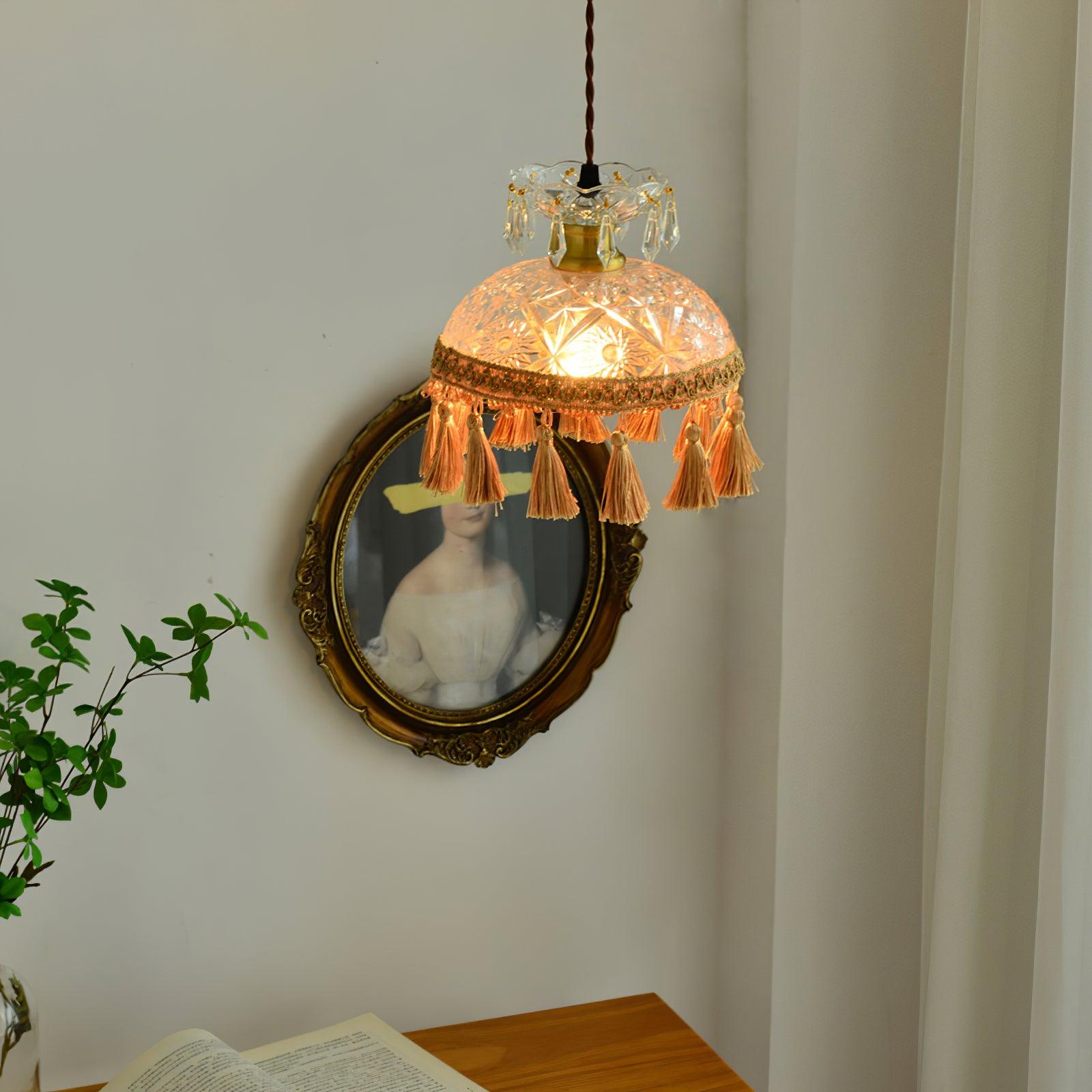 Bowl Tassel Pendant Light