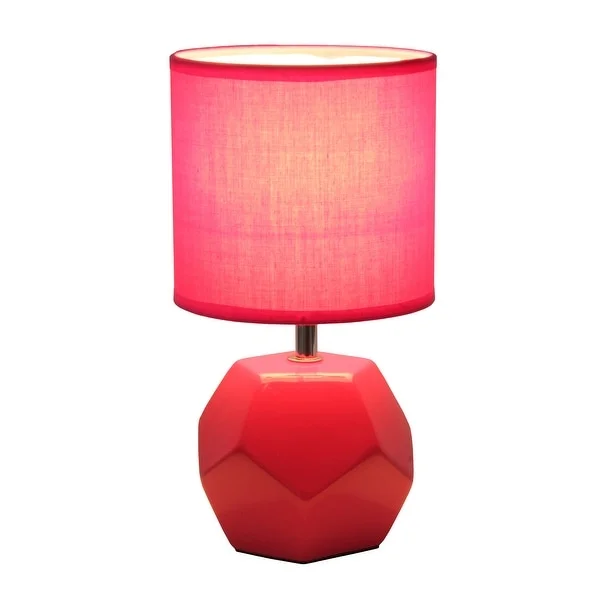 Simple Designs Round Prism Mini Table Lamp