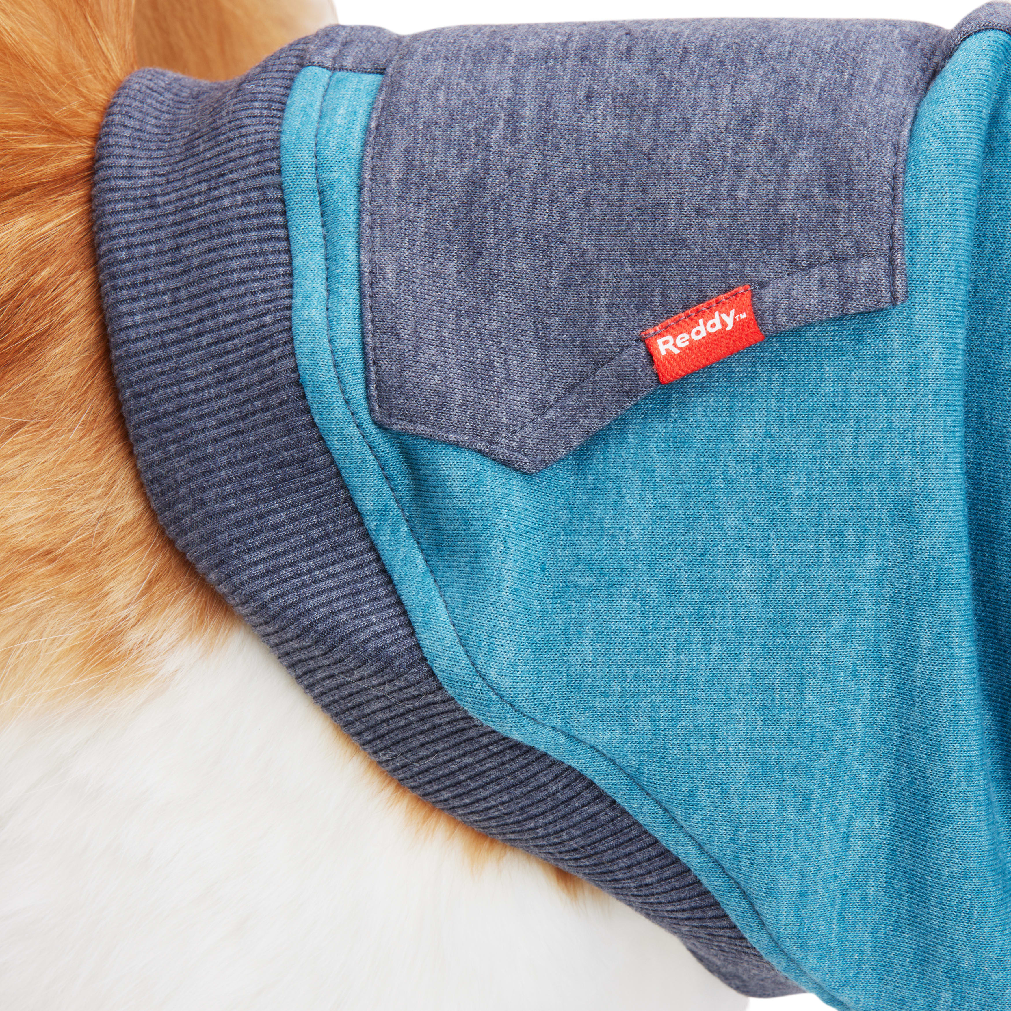 Reddy Teal Cat Hoodie， Small/Medium