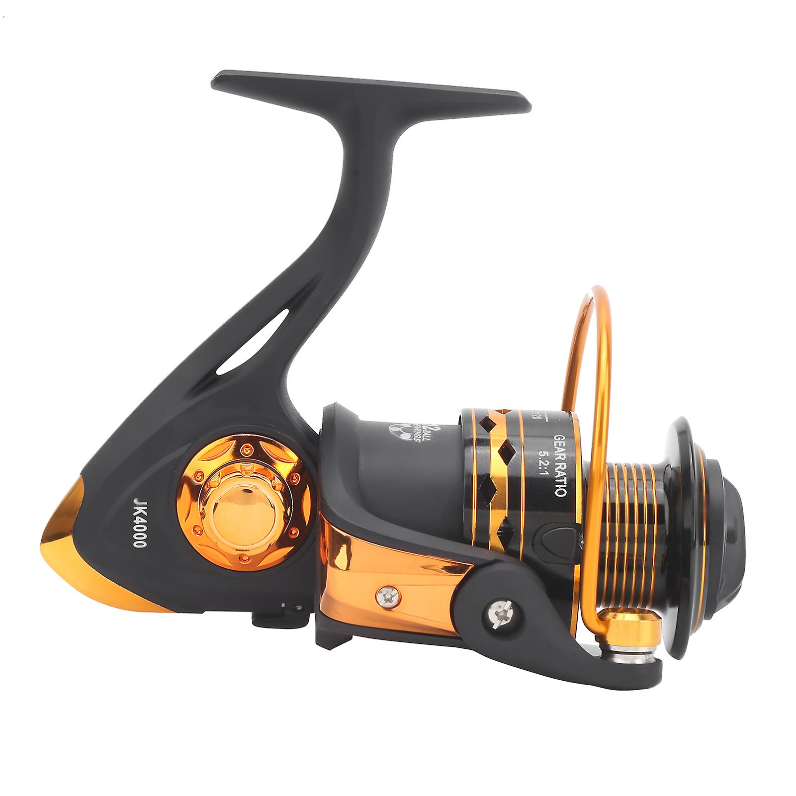 Portable Left/right Interchangeable Spinning Reel 12+1bb 5.2:1 Gear Ratio Fishing Wheeljk4000 Spinning Reel