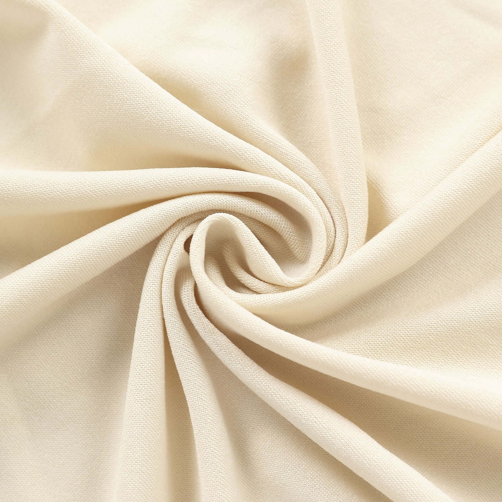 Matte Beige Spandex Fitted Wedding Arch Cover For Round Top Chiara Backdrop Stand 6ft