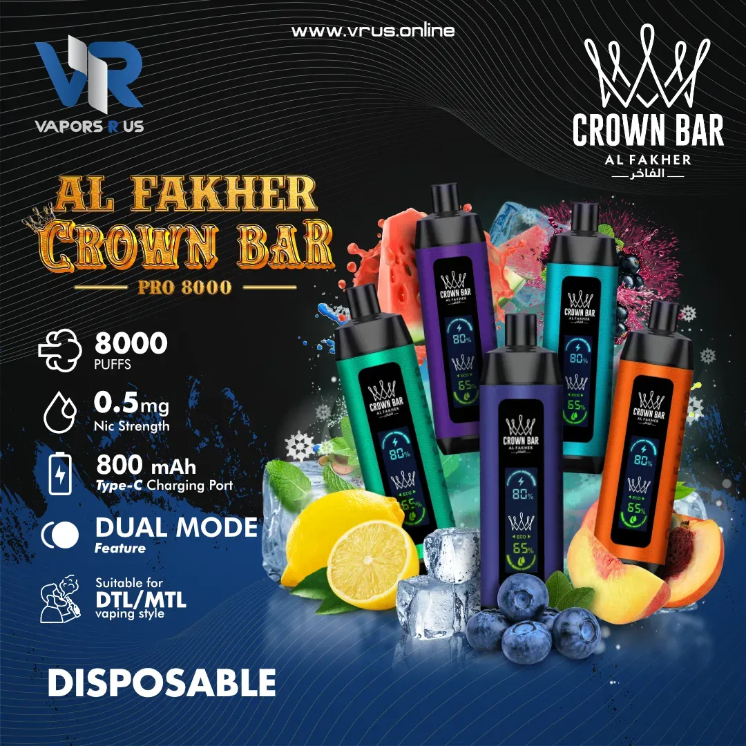 Al Fakher Crown Bar Pro 8000 Disposable