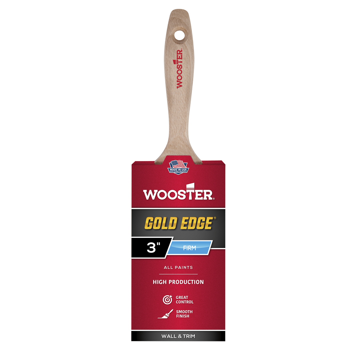 Wooster Gold Edge 3 in. Straight Varnish Brush