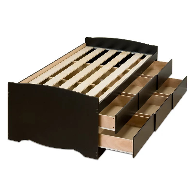 Prepac Twin Platform Storage Bed