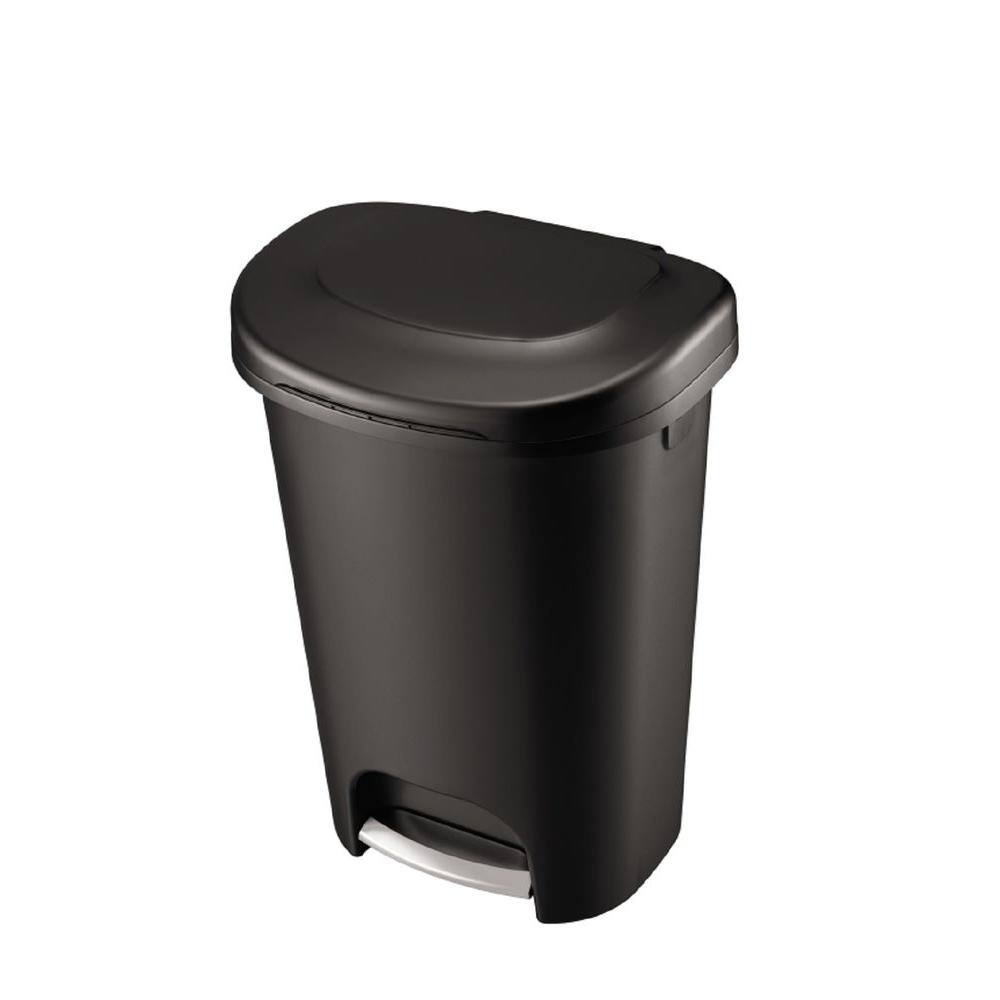 Rubbermaid 13 Gal. Black Step-On Trash Can 2007867