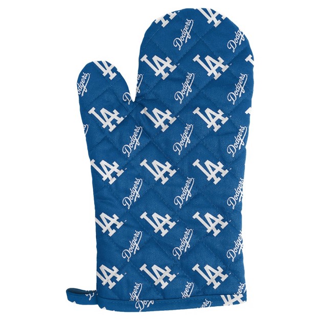 Mlb Los Angeles Dodgers Apron Mitt Hat Grill Tool Set 3pc