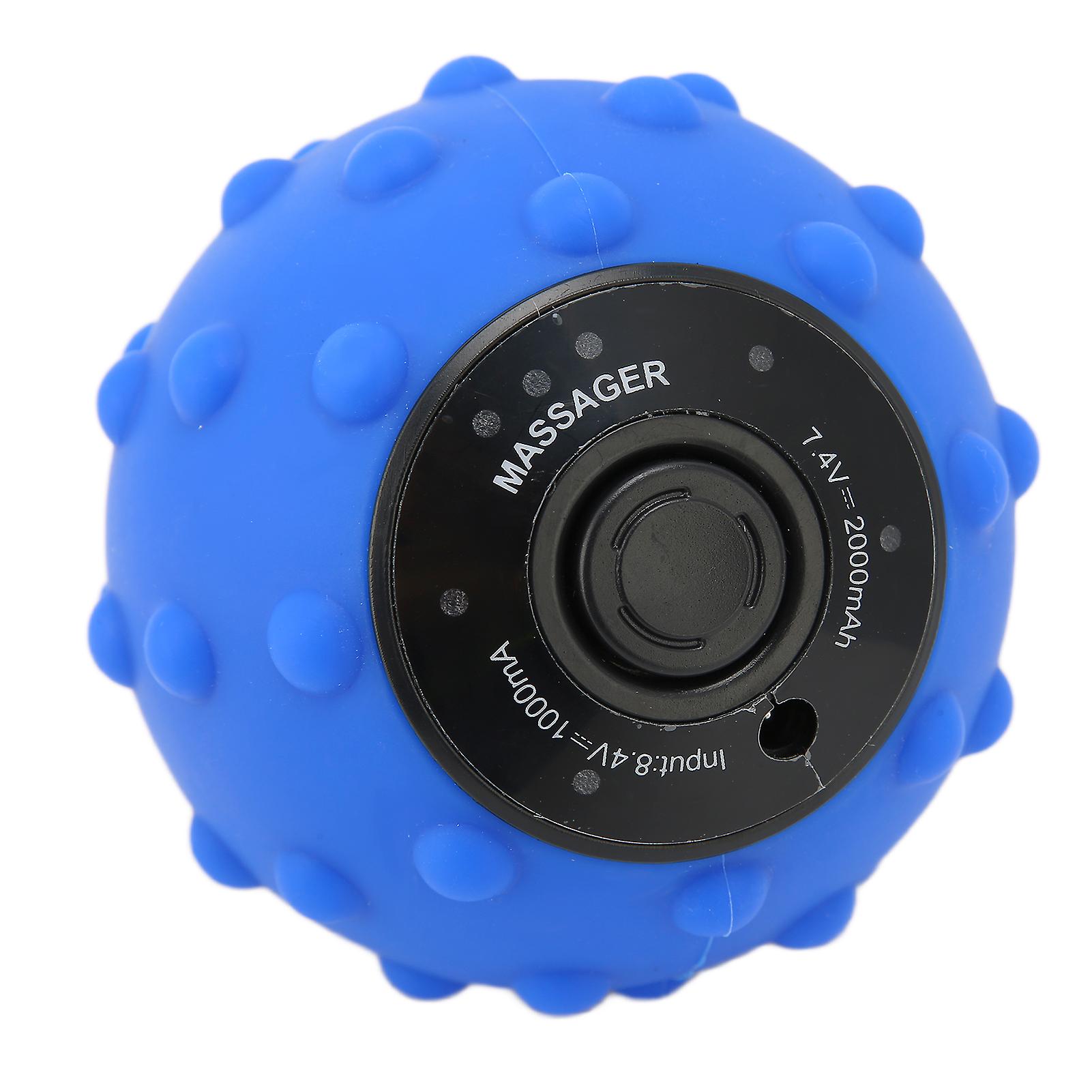 Vibrating Massage Ball 4 Speed Relieving Muscle Mini Electric Fitness Ball 100240vuk Plug