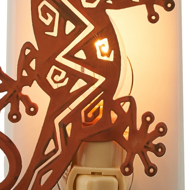 Park Designs Gecko Night Light Orange