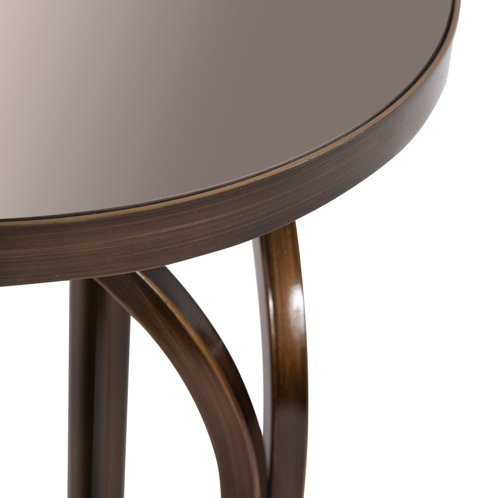 Howard Elliott Palladio Brushed Brass Tea Tint Side Table 11262   Side Tables And End Tables   by Howard Elliott Collection  Houzz