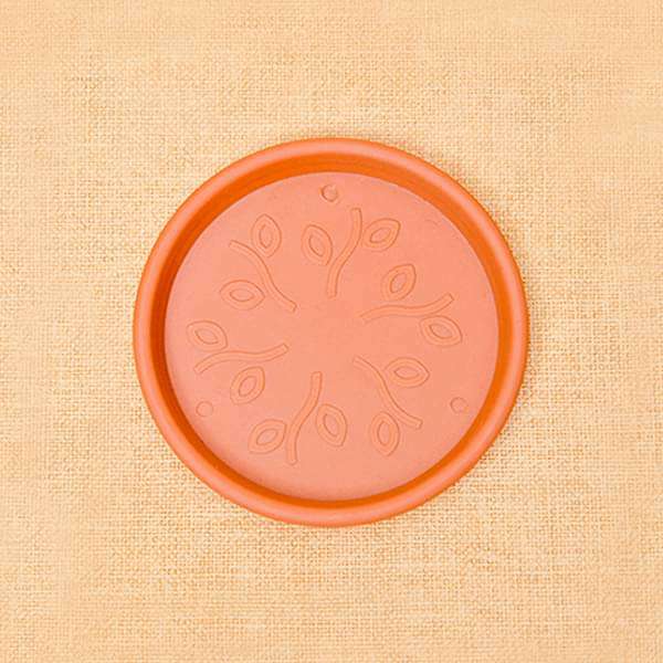 5.9 inch (15 cm) Round Plastic Plate for 5 inch (13 cm) , 6 inch (15 cm) Grower Pots (Terracotta Color) (set of 6)