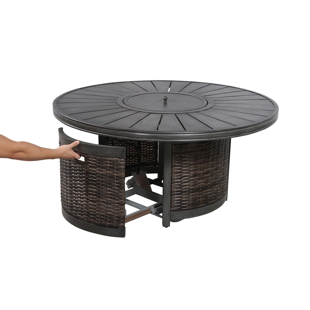 LSI Propane Outdoor Fire Pit Table