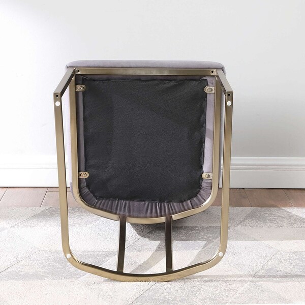 Velvet Upolstered Side Dining Chairs(Set of 2)