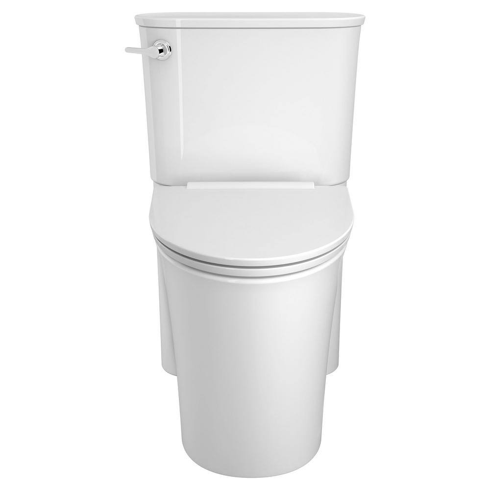 American Standard Studio S Right Height 2-piece 1.28 GPF Single Flush Elongated Toilet with Left Hand Trip Lever in White Seat Included 226AA104.020