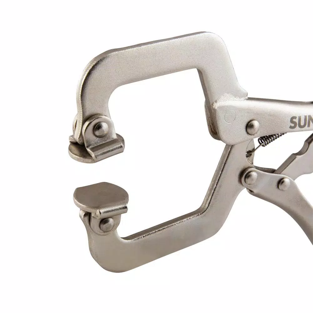 SUNEX TOOLS 6 in. C-Clamp Locking with Swivel Pads and#8211; XDC Depot