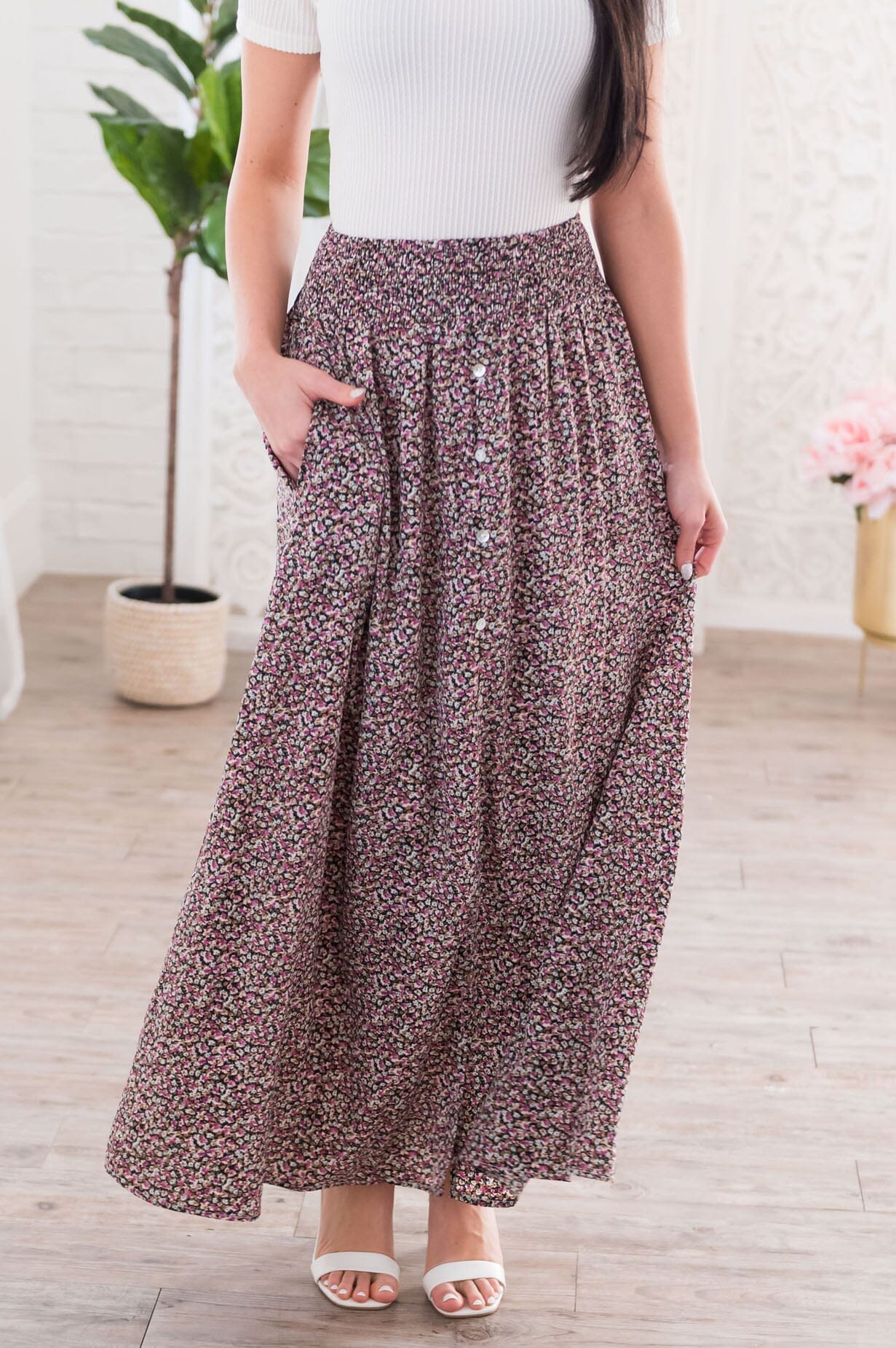 Beautiful Gardens Modest Maxi Skirt