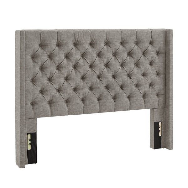 Naples Queen-size Wingback Button-tufted Headboard by iNSPIRE Q Artisan - - 9477539