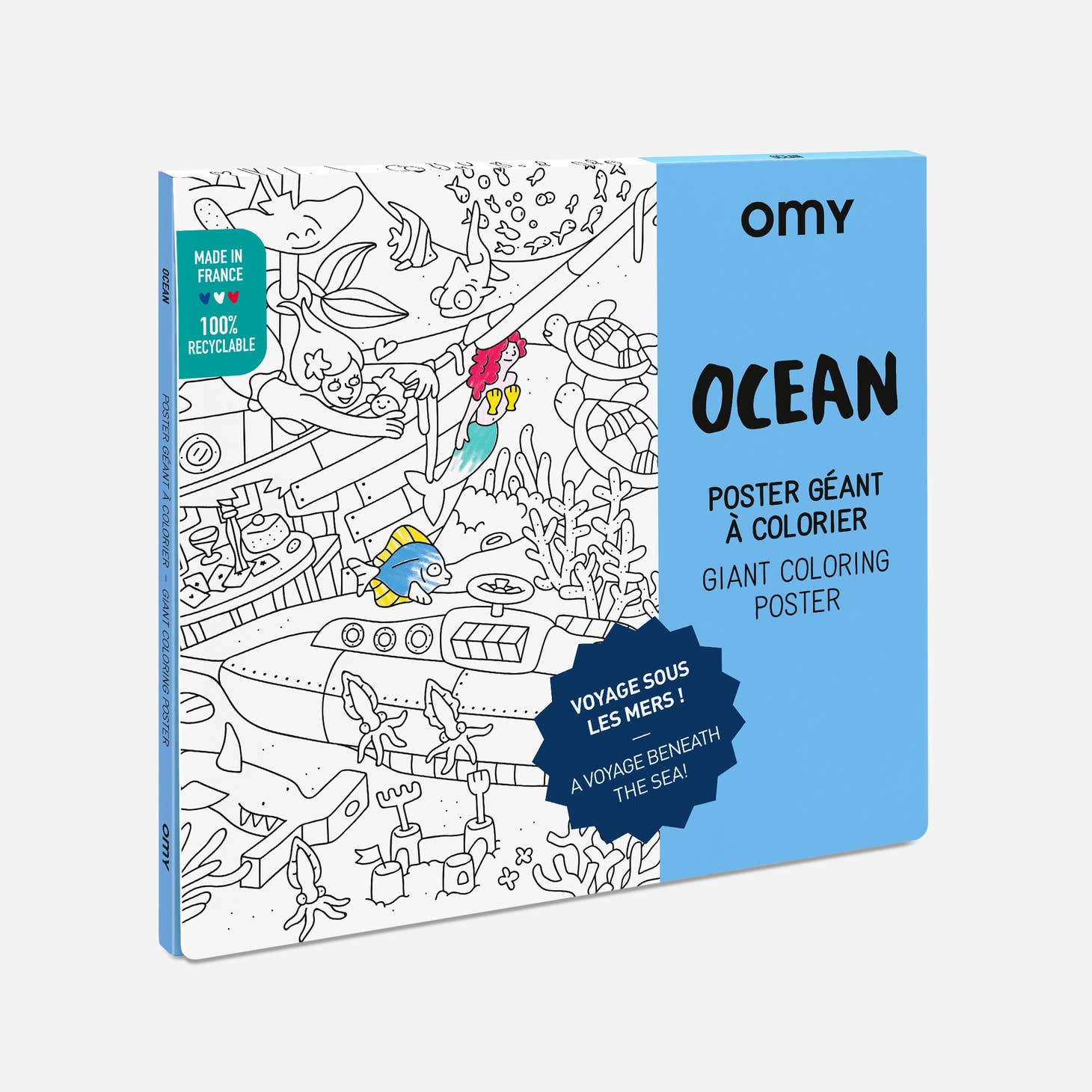 Giant Coloring Poster - Ocean by OMY