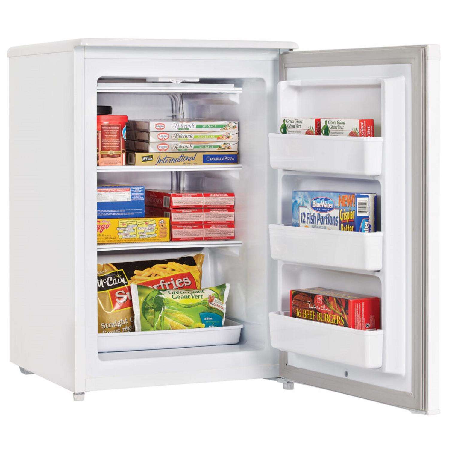 Danby 4.3 cu ft White Steel Upright Freezer 130 W