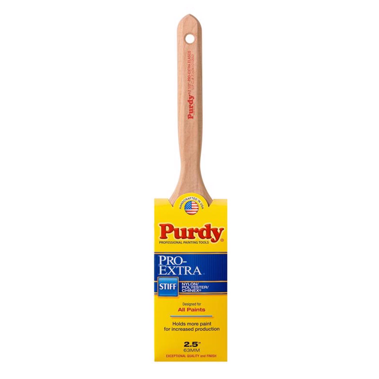 Purdy Pro-Extra Elasco 2-1/2 in. Stiff Flat Trim Paint Brush