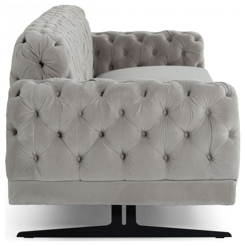 Rosario  Modern Gray Fabric Sofa   Transitional   Sofas   by V.S.D Furniture  Houzz