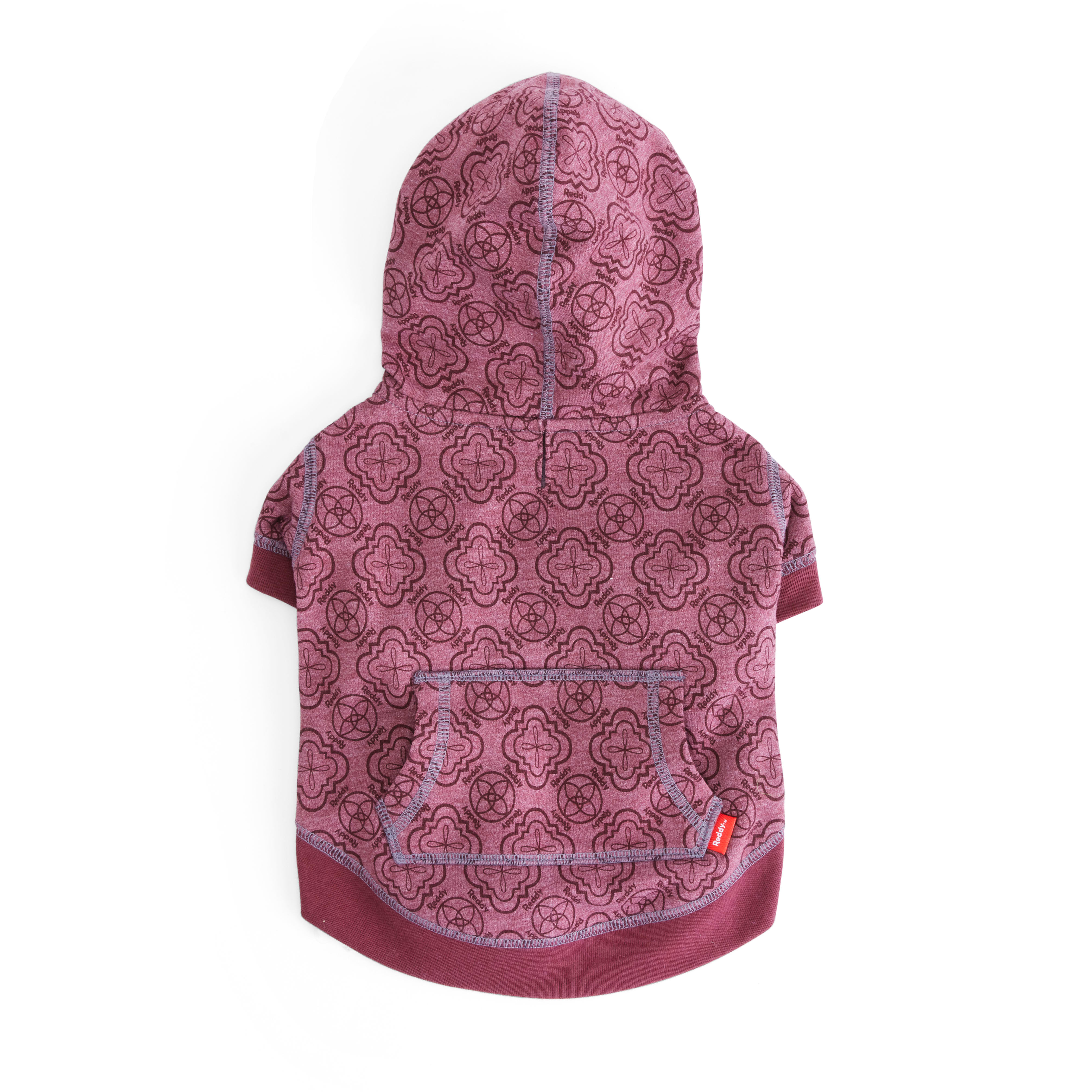 Reddy Pink Dog Hoodie， X-Small