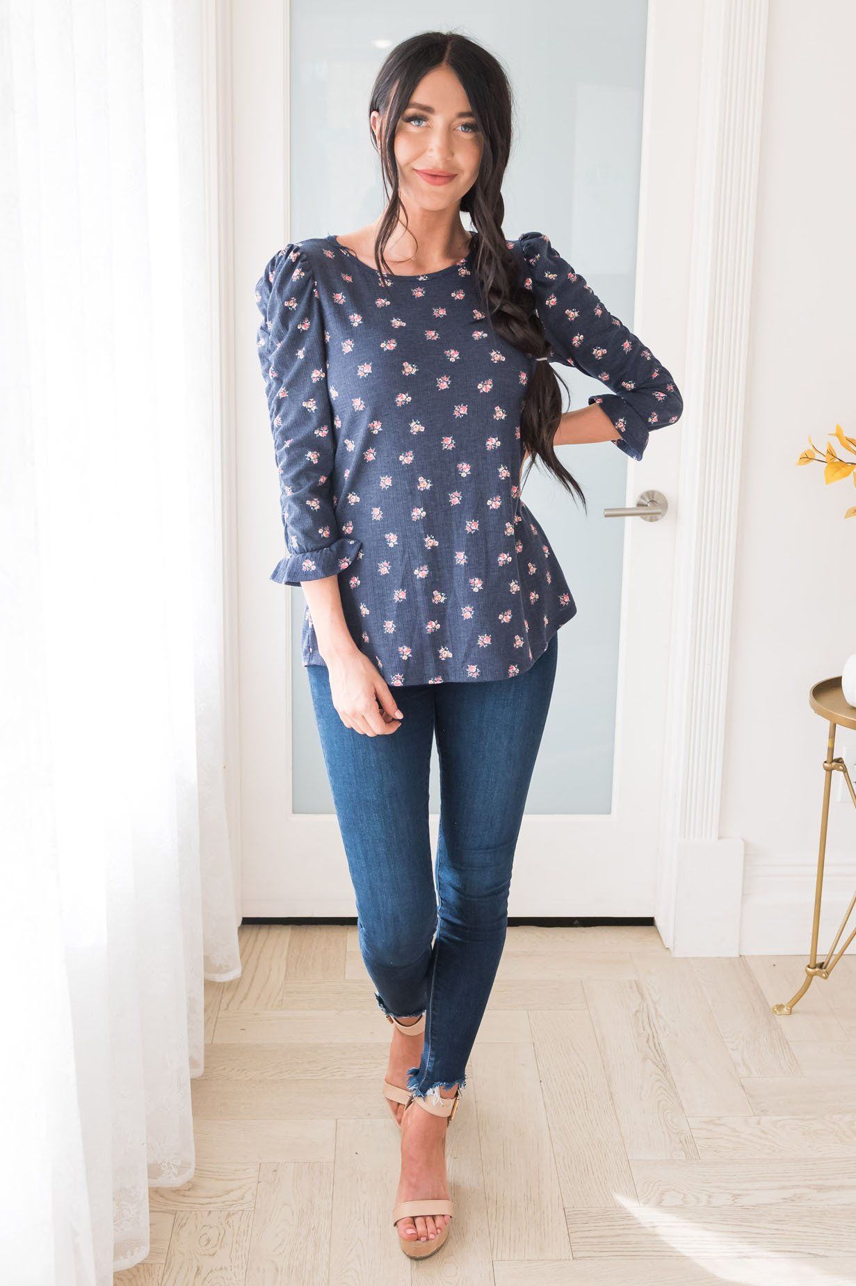 Fresh Blossoms Modest Blouse