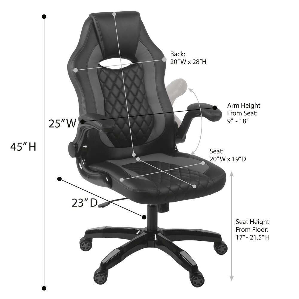 Modern Flip Up Arm Gaming Chair by Regency Seating