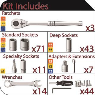 Husky Mechanics Tool Set (194-Piece) H194MTS