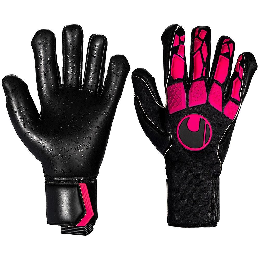 Uhlsport HYPERBLACK PINK Supergrip+ HN #324 Goalkeeper Gloves