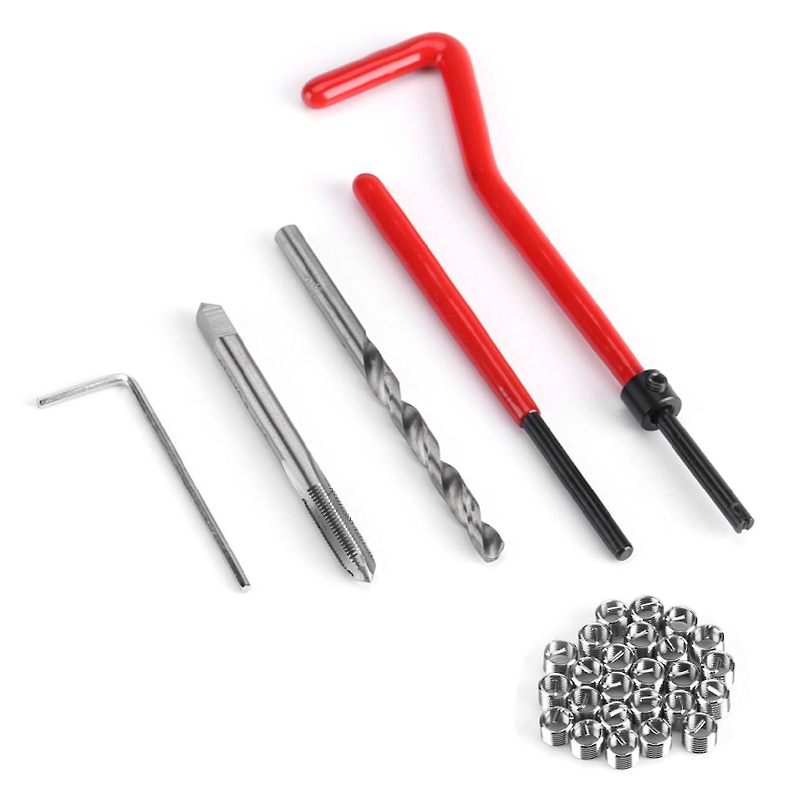 30 Piece M5 Thread Repair Insert Kit Compatible Hand Tool Set for Auto Repairing(M5)