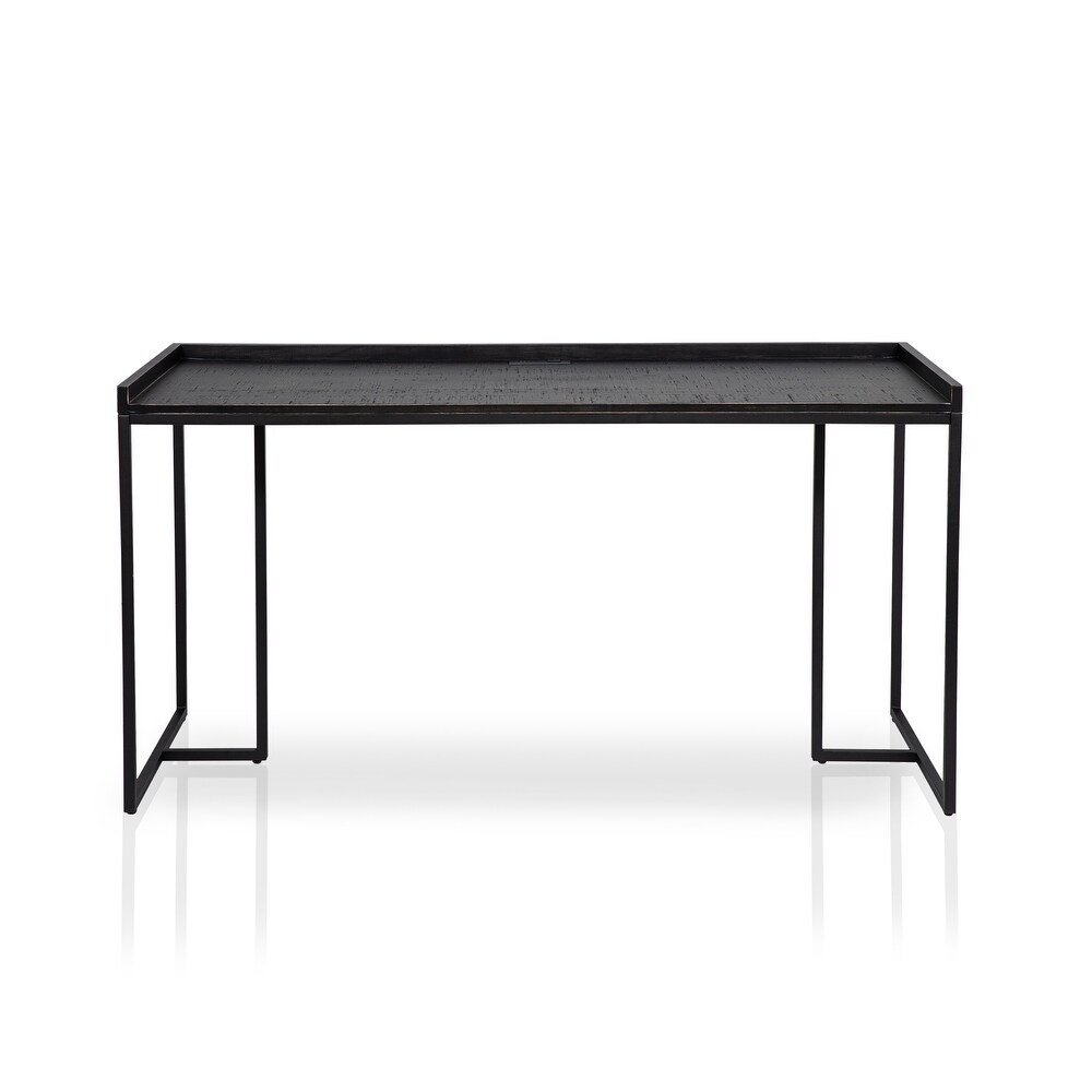 Magnus Industrial 59 inch Metal Computer Desk with USBs by Furniture of America