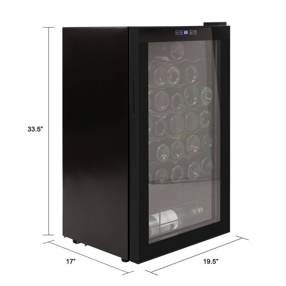 Magic Cool 34 Bottle Wine Cooler in Black MCWC34SI