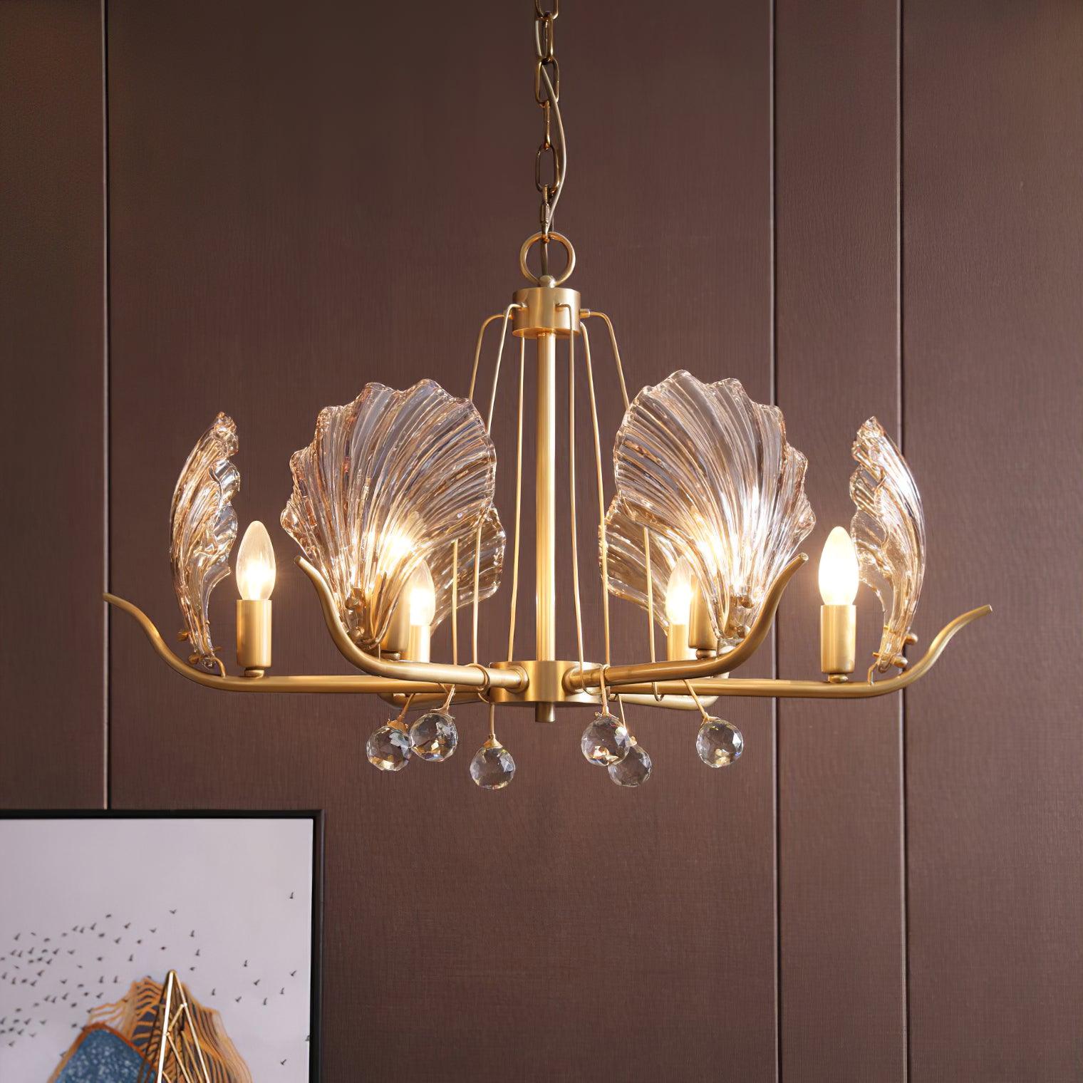 Shell Crystal Chandelier