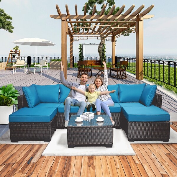 7piece Outdoor Garden Patio Sofa Set