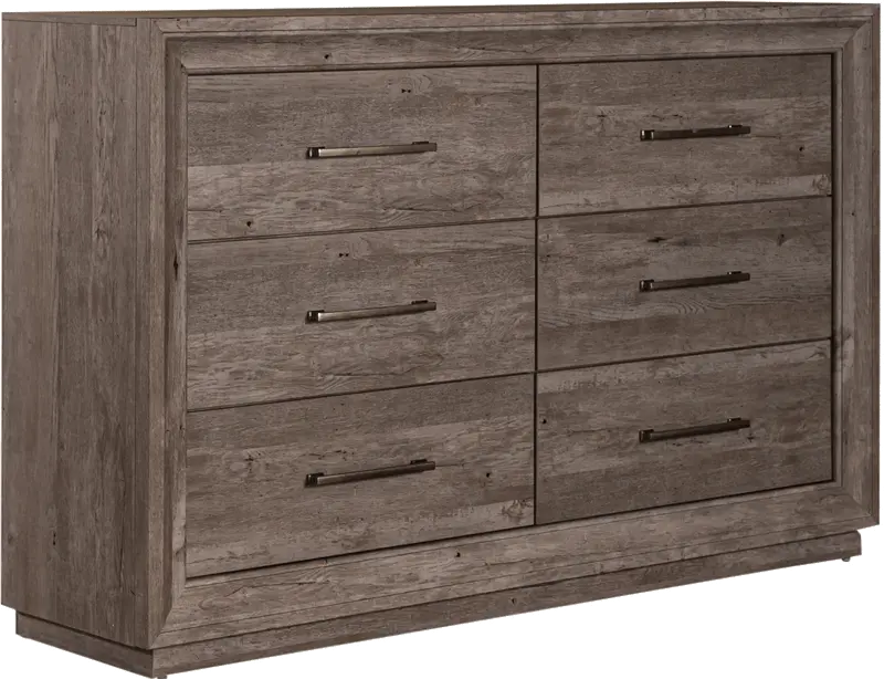 Horizons Rustic Contemporary Gray Dresser