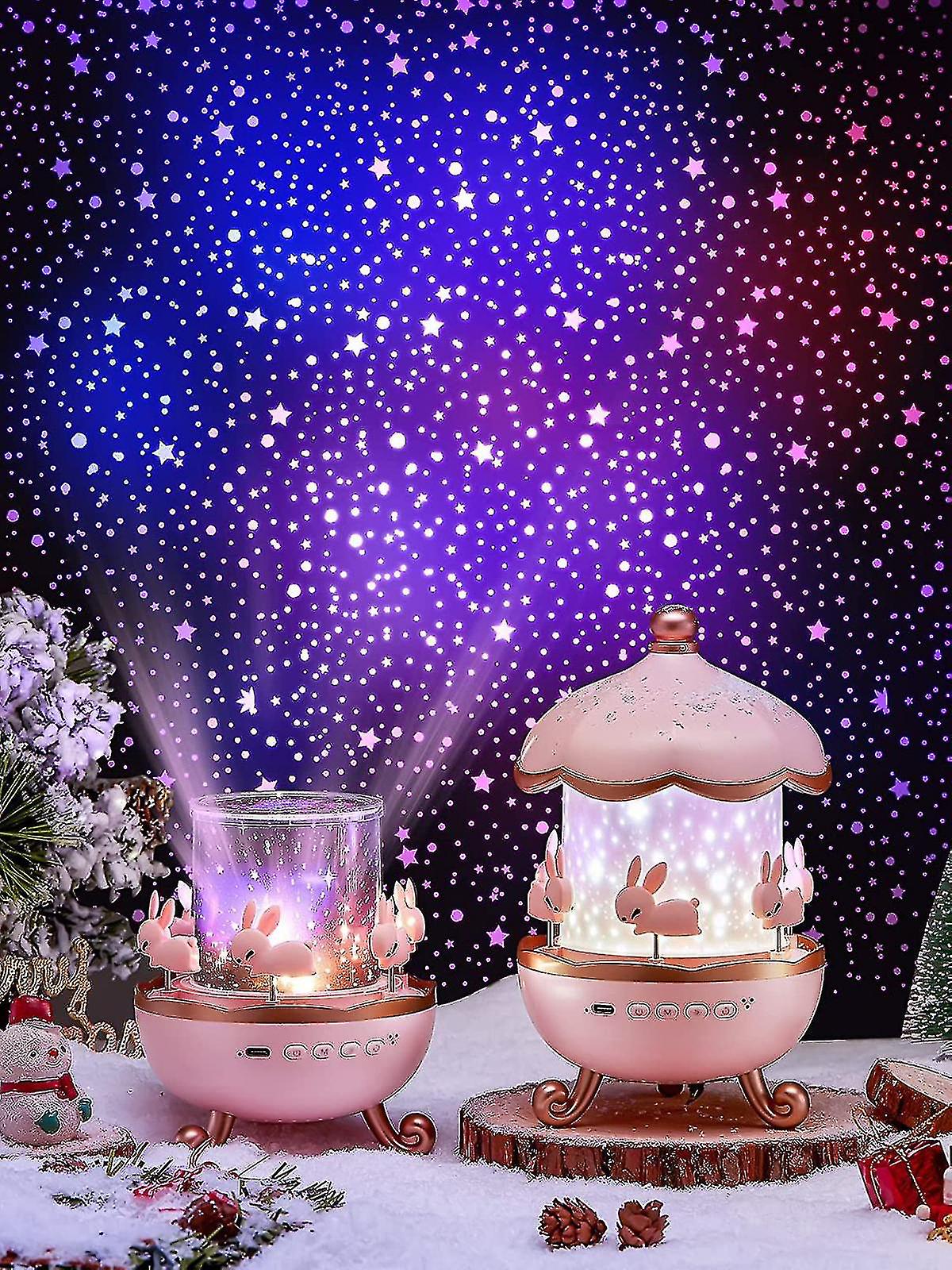 Night Lights For Kids Room， 8 Songs Sound Machine Baby Night Light Projector，360 Rotating Remote Timer Kids Night Light For Bedroom，12 Modes Star