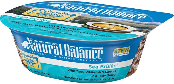 Natural Balance Delectable Delights Sea Brulee Stew Grain-Free Wet Cat Food