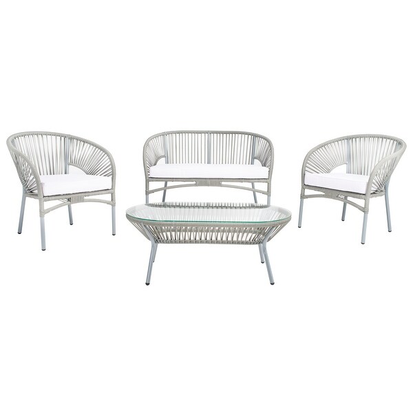 SAFAVIEH Outdoor Living Werner 4Piece Patio Set