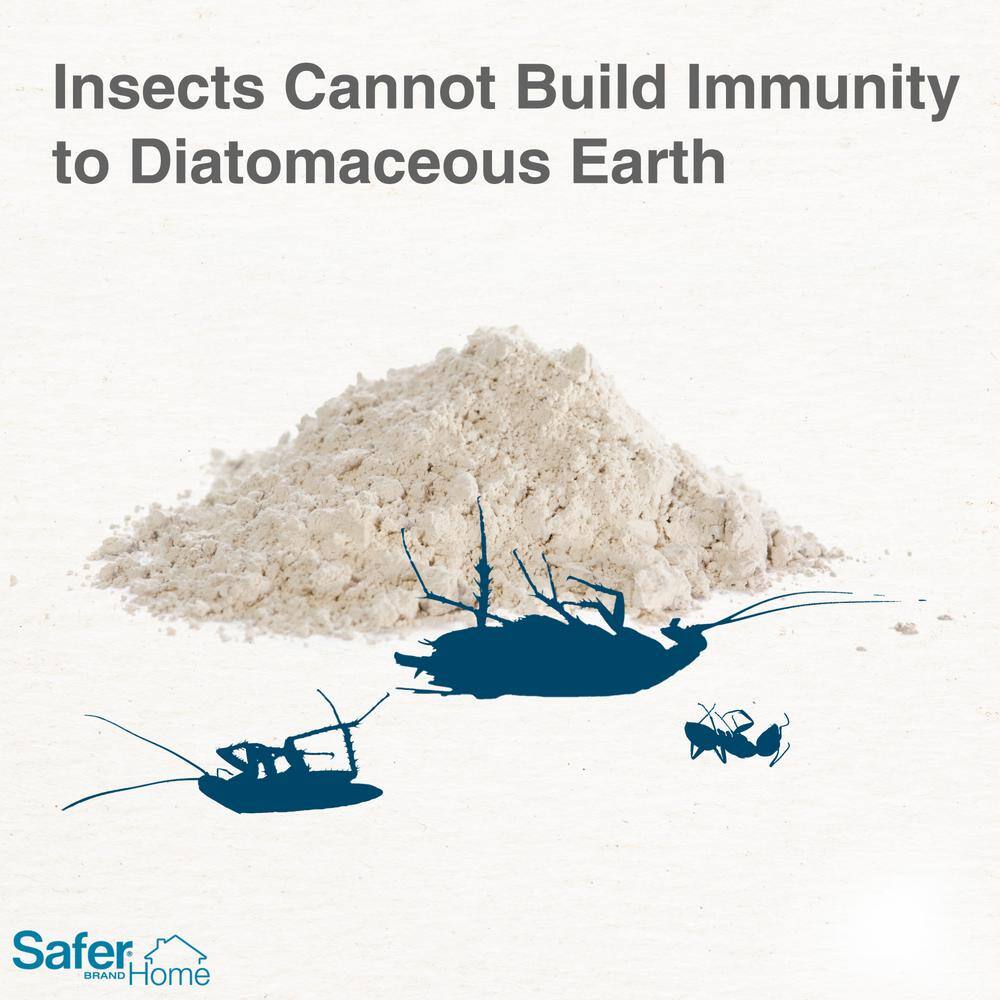 Safer Brand 4 lb. Diatomaceous Earth - Bed Bug Flea Ant Crawling Insect Killer for Indoor and Outdoor SH51703