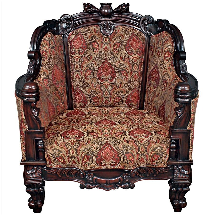 Design Toscano Gentlemen's Drawing Room Armchair