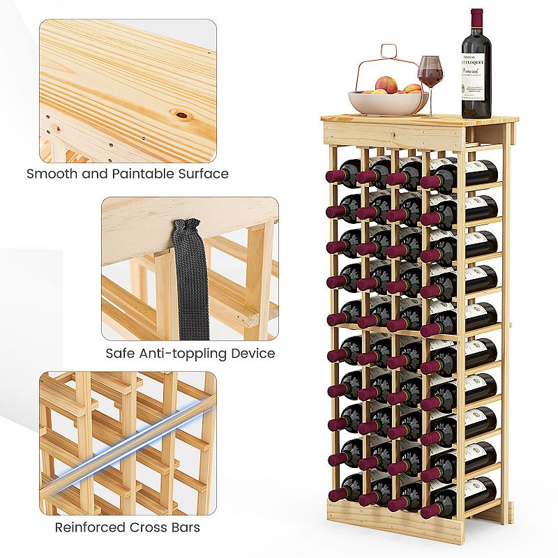 40 Bottles Modular Wine Rack