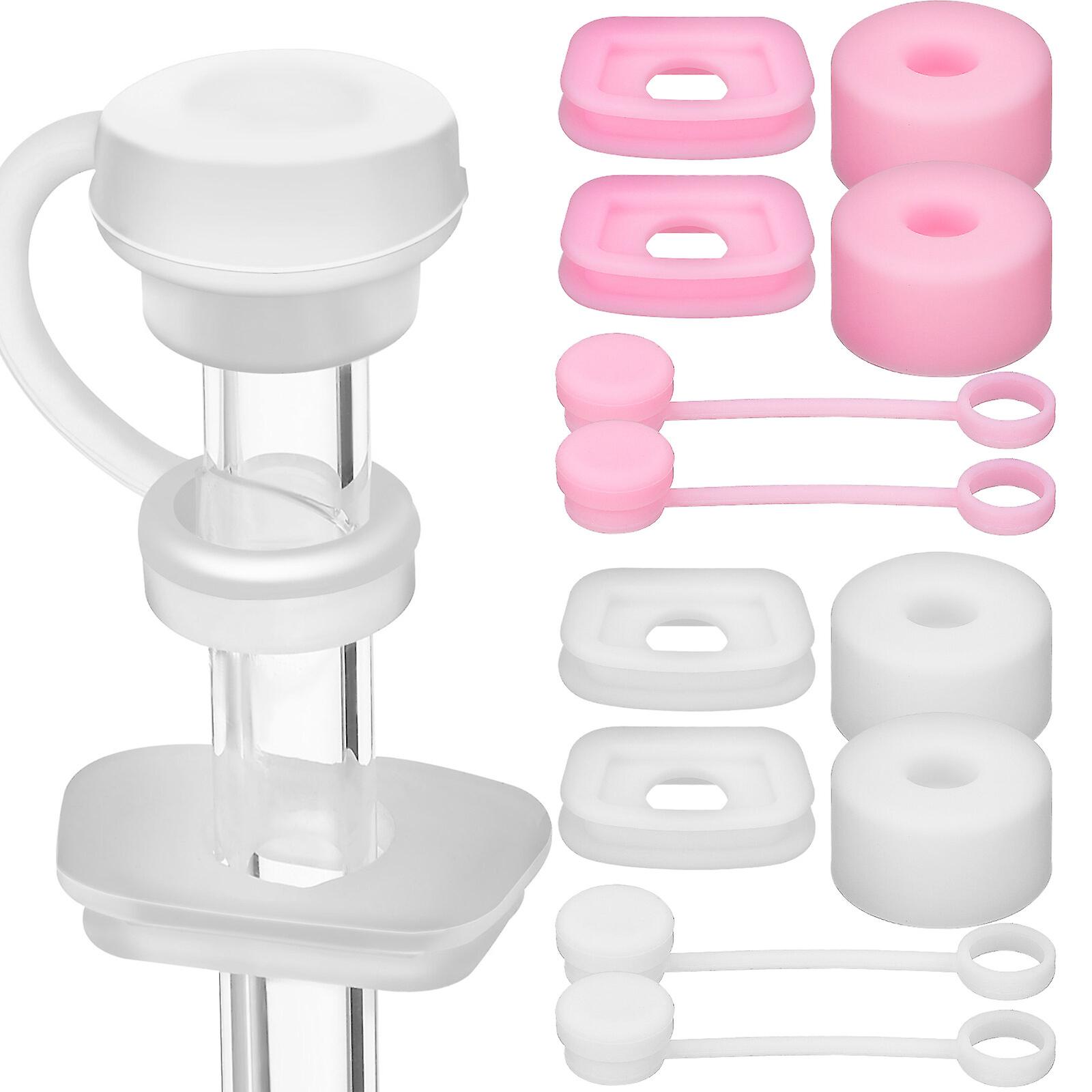 12 Pcs Spill Stoppers Cup Straw Topper Straw Covers Straw Topper Accessories