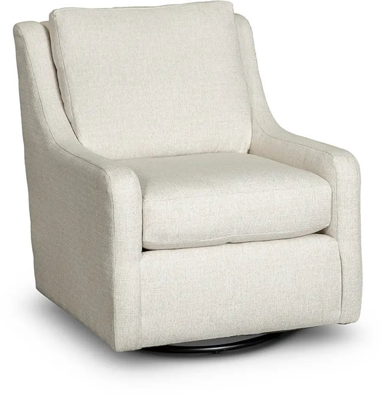 Sugar Shack Glacier Off White Swivel Glider Chair