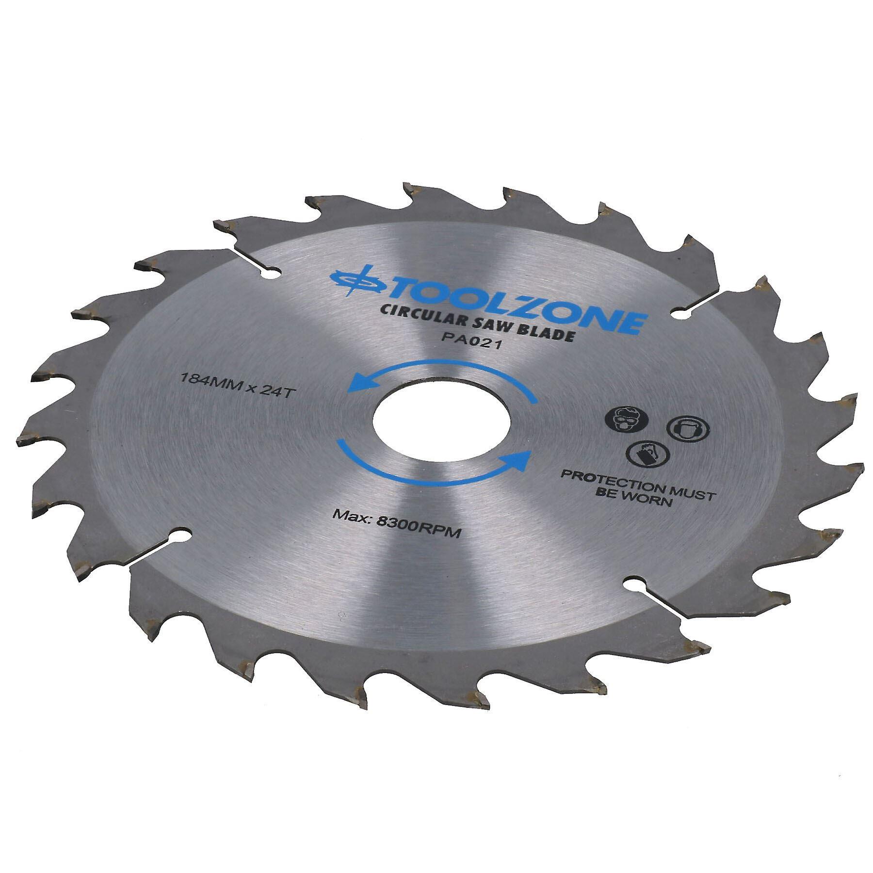 184mm TCT Circular Saw Blades Coarse – Fine 20 24 40 Teeth + Adaptor Rings 60pc