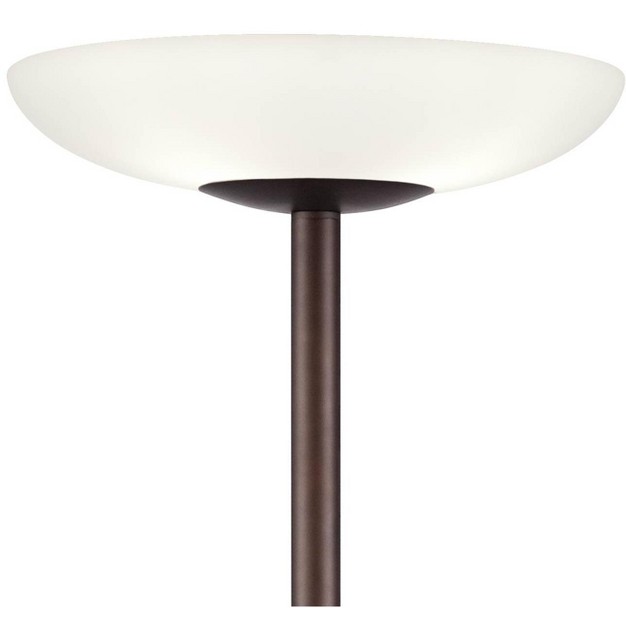 Tall Oil Rubbed Bronze Led Frosted Glass Shade For Living Room