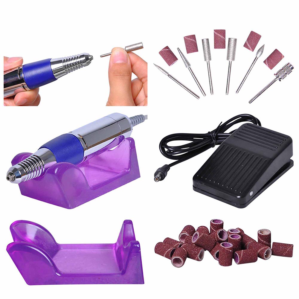 Yescom Nails Care Manicure Electronic Nail Drill File Machine Set